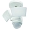 Iq America LM-1811 Motion Security Flood Light, 1100 Lumen 180 Degree 50' Detection Eave Wall Mount WH LM1811WH - alternate 1